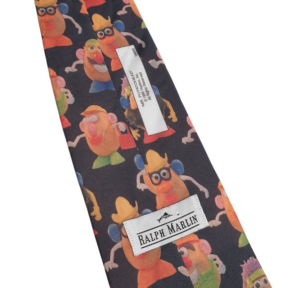 Vintage Mr Potato Head Novelty Tie By Ralph Marlin Polyester Fun Game 1995 - Picture 4 of 5